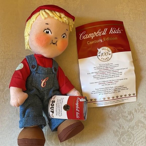 NIB Campbell’s Kids Century Edition cloth dolls, retired in 2005 - Picture 3 of 11